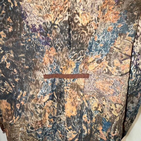 Coldwater Creek Boho Tunic Top 1X (16W–18W) – Embroidered Paisley Sheer Patchwor - Picture 9 of 16